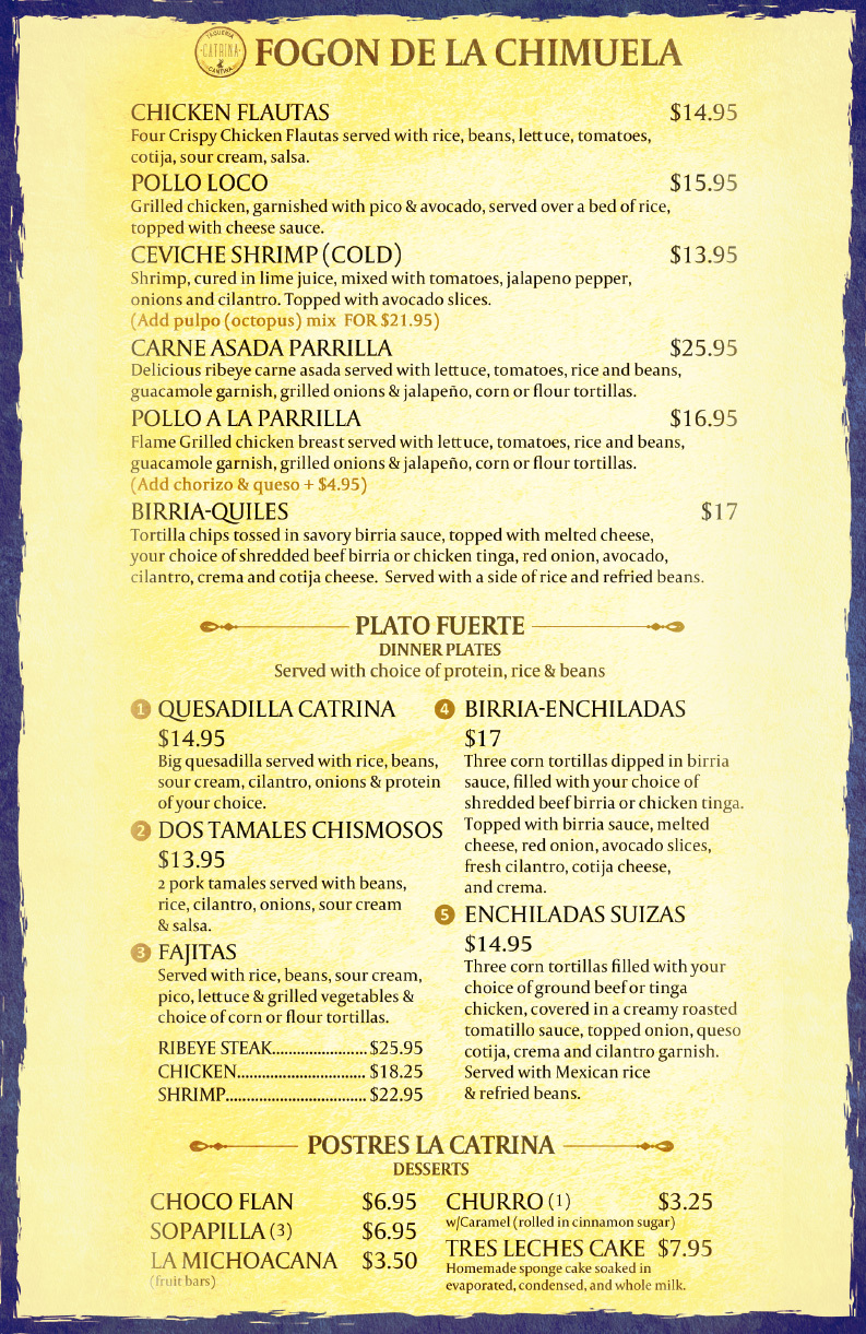 Menu Items