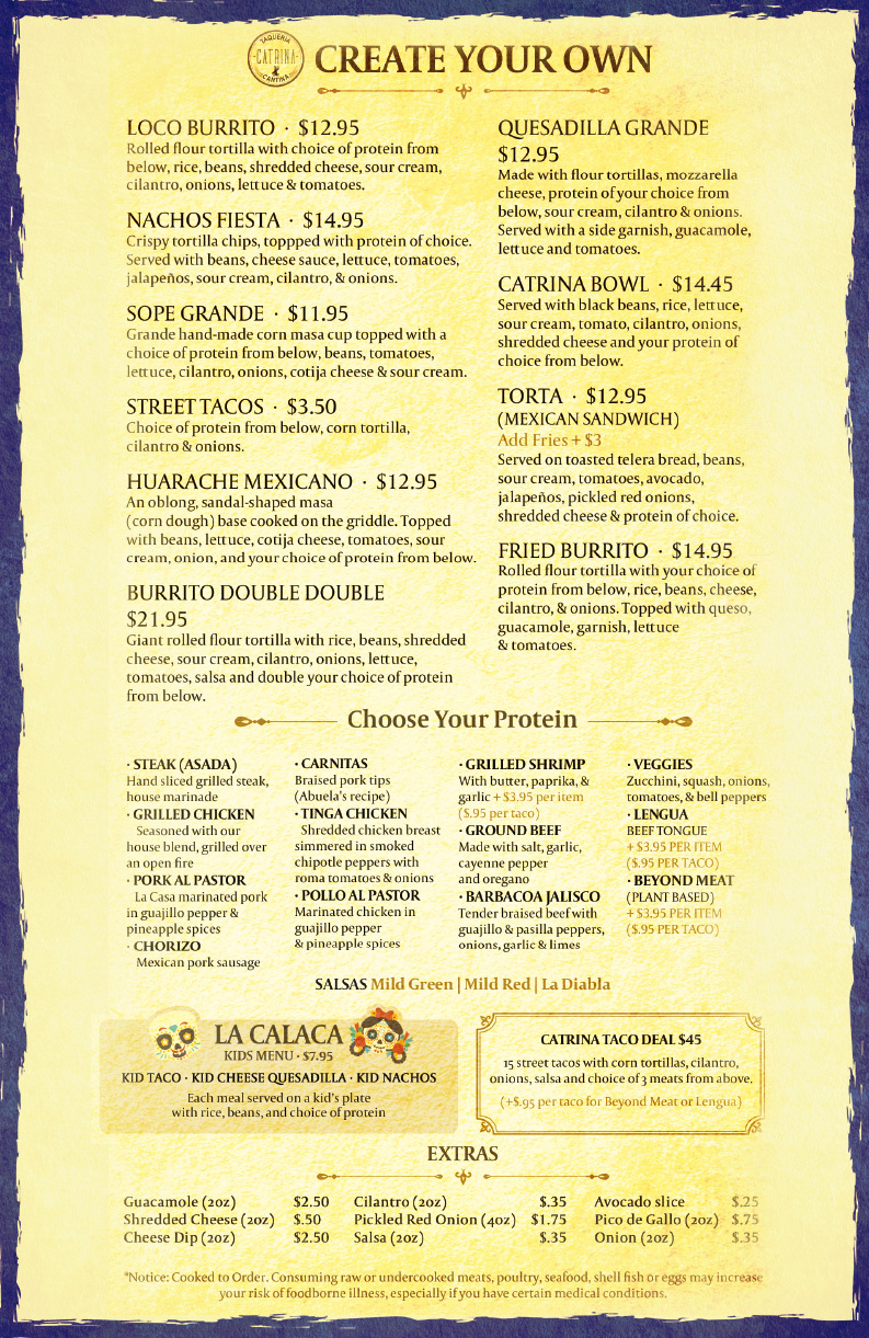 Menu Items
